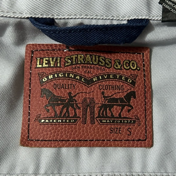 Men’s Levi’s Patriot Logo Denim Jacket Size Small - Picture 5 of 5